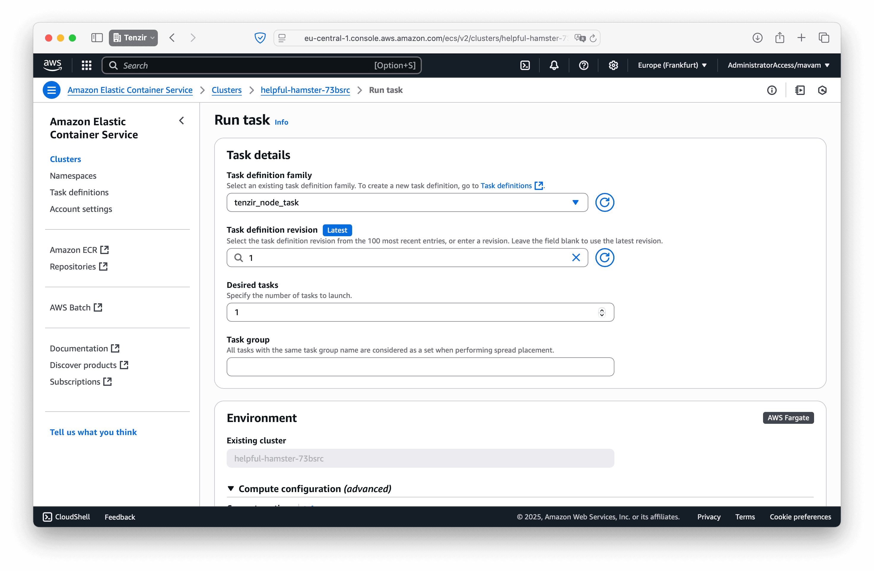 Create a Cluster