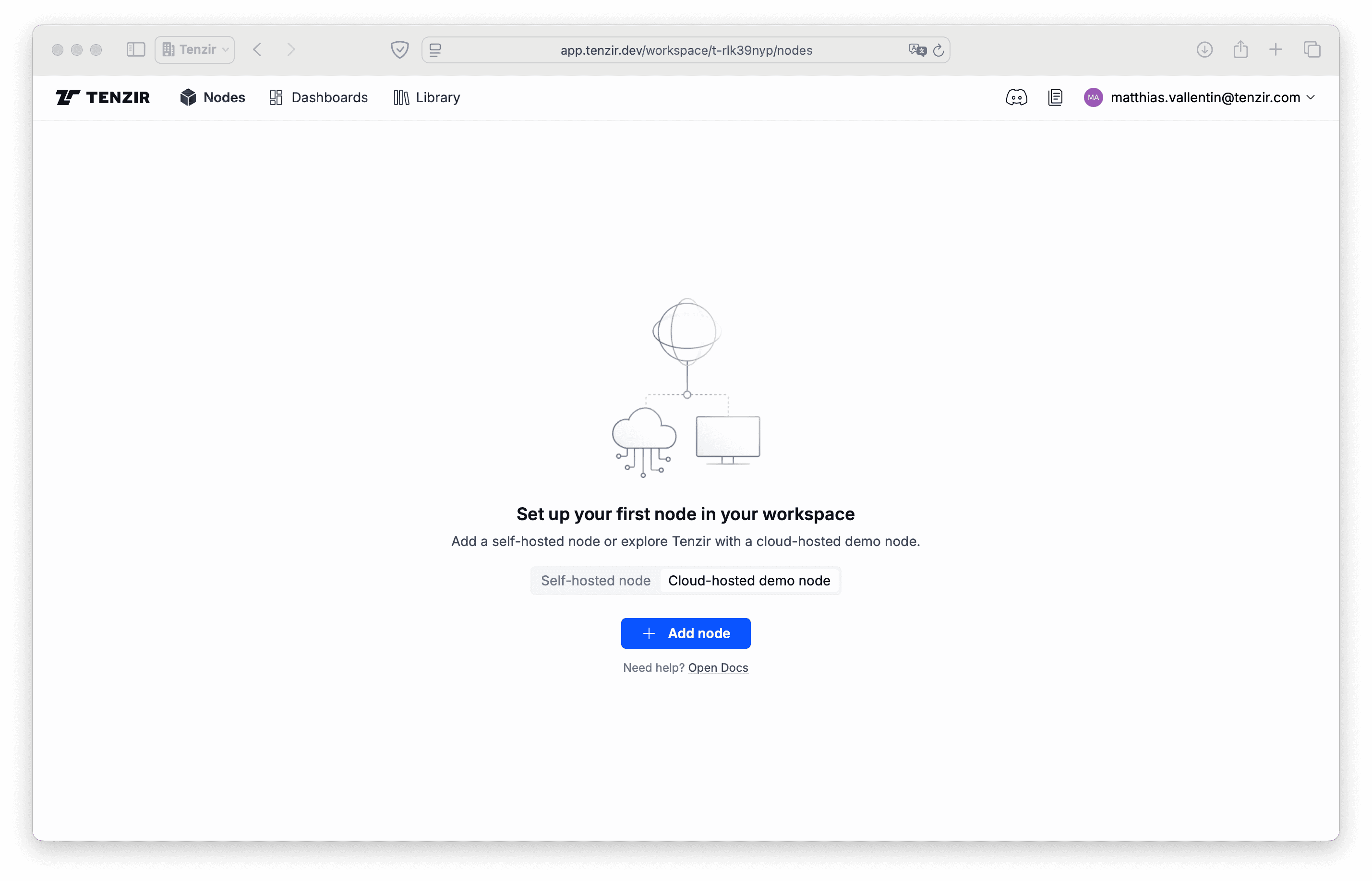 Landing page