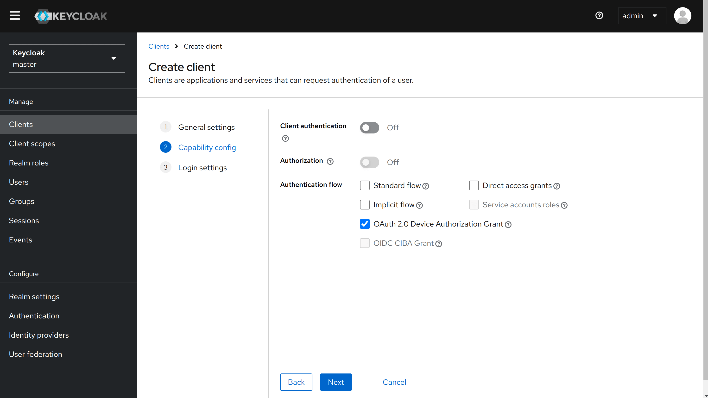 Create CLI client